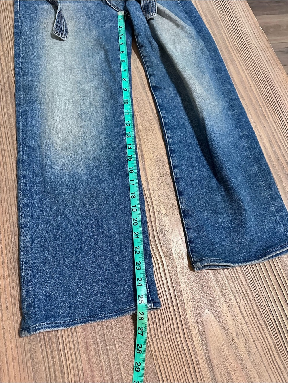 MOTHER High Rise Paperbag Waist Wide Leg Jeans Size 27 - Picture 8 of 10